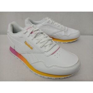 Reebok Women's Classic Harman Run Running Shoes GX8695 White Pink Yellow Sz 8.5